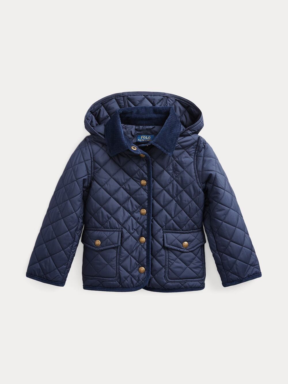 Polo Ralph Lauren Girls Quilted Barn Jacket Navy Size 5 NWT $135